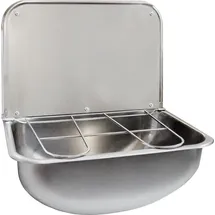 kwc aquarotter gmbh KWC Professional SIRIUS, Edelstahl, 436x190x339 mm, Klapprost und Spritzwand,