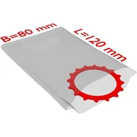 Trans PAK TransPak PE-Flachbeutel,VE2000, 80x120mm, 50my, transparent
