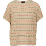 s.Oliver Stricktop mit Zick-Zack-Muster im Relaxed Fit - beige|mehrfarbig - XL