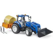 Bruder 02187 - Traktor mit Frontlader blau 1:16