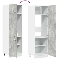 vidaXL Kühlumbauschrank Lyon 60 x 57 x 207 cm Grau