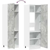 vidaXL Kühlumbauschrank Lyon 60 x 57 x 207 cm Grau