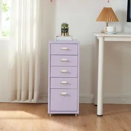 [en.casa] Kökar Schubladenschrank 69 cm x 28 cm x 41 cm lila