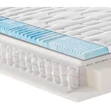 fan Gel-Taschenfederkernmatratze, weiß - 90x200cm - H4