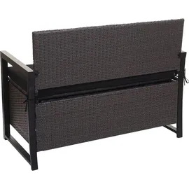 MCW MCW-F39 2er Sitzbank 120 x 60 x 85 cm Grau