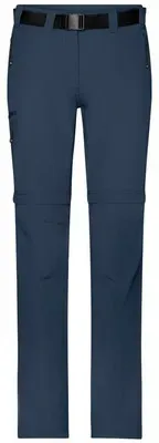 Damen Zipp-Off Outdoorhose JN1201, navy-blau, Größe M - navy - M