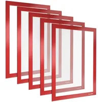 POPPSTAR 5x Magnetischer Info-Rahmen A4, Höhe 32,2 cm, Breite
