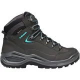 Lowa Renegade Evo GTX Mid Damen Slim Asphalt/Türkis 43,5