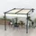 Outsunny Pergola 297 x 297 cm creme