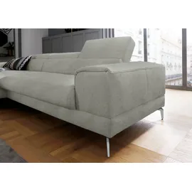 W.Schillig Eckcouch Chenille 3-Sitzer Grau