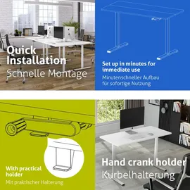 eSmart Schreibtisch ETM-120WW Weiß