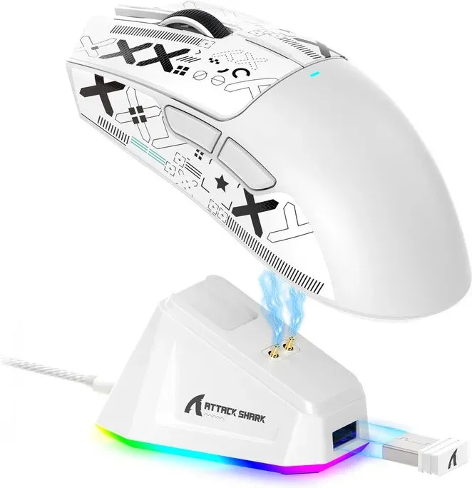 ATTACK SHARK X11 kabellose Gaming-Maus mit Ladestation