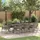 vidaXL Garten Essgruppe 9 pcs Grau Poly Rattan
