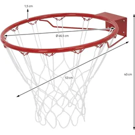 Pure2Improve Basketball Ring Rot/Weiß 45 cm
