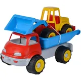 Simba Sandfahrzeug LKW Kipper mit Bagger 29cm/35cm Softreifen