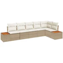 vidaXL Garten-Sofa-Set 6 pcs Beige