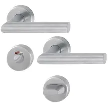 HOPPE Rosettengarnitur Bad-/WC-Garnitur Edelstahl F69 E1400/42H/42HKVS