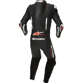Alpinestars Gp-r7 Lederkombi - Schwarz/Weiß/Neon-Rot / 62