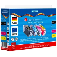 Stylex Druckerpatronen für Canon Pixma, 4er Set