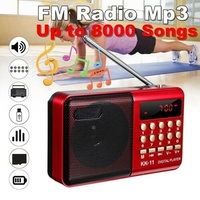 Küchenradio Lautsprecher Akku Mini Box Musikbox FM Radio MP3 Player USB SD Aux D