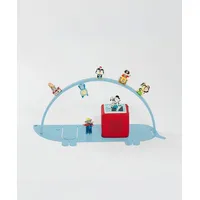 KAWENTSMANN Kinderregal Regal für Toniebox und Tonies DACKEL blau