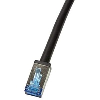 Logilink CQ7033S RJ45 Netzwerkkabel, Patchkabel Cat.6A, S/FTP, schwarz,