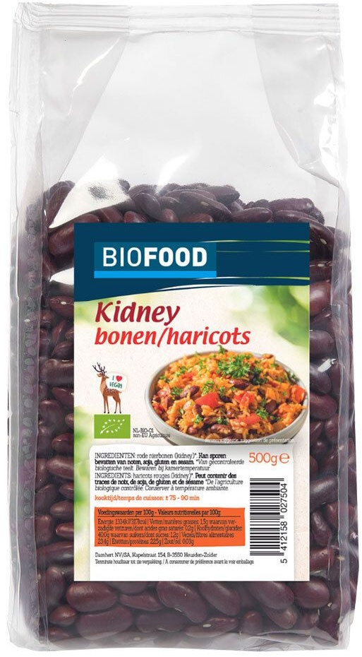BIOFOOD Haricots Rouges BIO 500 g Aliment