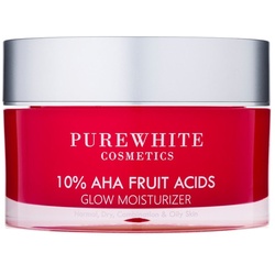 Pure White Cosmetics 10% AHA Fruit Acids Glow Moisturizer Gesichtscreme 50 ml