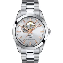 TISSOT Gentleman Powermatic 80 Open Heart Herrenuhr silber Automatik 40mm-