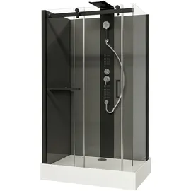 Schulte Korsika Komplettdusche 80 x 120 cm schwarz EP5811236850