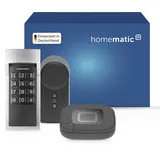 Homematic IP Access Point 2 + Türschlossantrieb anthrazit + Keypad, Smart Home, elektronisches Türschloss, Smart Lock nachrüstbar ohne Umbau, steuerbar per Codeschloss, App, Alexa & Google Home