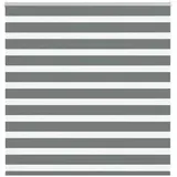 vidaXL Zebrarollo Dunkelgrau 145x100 cm Stoffbreite 140,9 cm Polyester