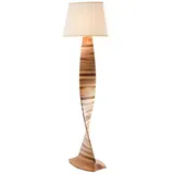 JV Möbel Braune Holzlampe modern dekorativ für Wohnzimmer Schlafzimmer Büro,