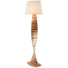 JV Möbel Braune Holzlampe modern dekorativ für Wohnzimmer Schlafzimmer Büro,