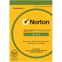 NortonLifeLock Norton Security Deluxe 3.0 3 Geräte 1 Jahr PKC DE Win Mac Android iOS