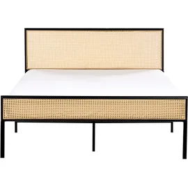 Beliani Avanton 140 x 200 cm Schwarz