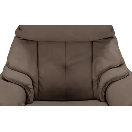 HIMOLLA Relaxsessel 4217 Leder 96 x 109 x 91 cm Braun mit Kopfteil