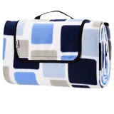 Detex® Picknickdecke Quadrate/Blau 2x2m