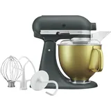 KitchenAid Artisan 5KSM156 pebbled palm mit goldener Schüssel