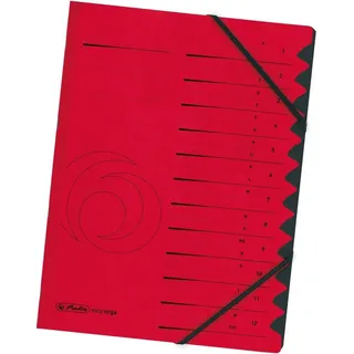 Herlitz Ordnungsmappe 1-12 rot