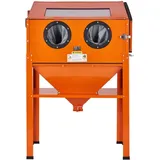 Mophorn - 60 Gallonen Sandstrahlkabine, 40-120 Psi Sandstrahlkabine Mit Ständer, Hochleistungs-sandstrahler Aus Stahl Mit Strahlpistole Und 4 Keramikdüsen Zum Entfernen Von Farbe, Rost Und Flecken