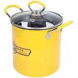 Friteuse, 3L Mini Fritteusen Topf, Edelstahl-Fritteusen-Topf mit Sieb Multifunktionale Fritteuse mit Antihaftbeschichtung für Chicken Fries Tempura Japanischer Brattopf Für die