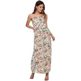 Only Maxikleid Cloud Dancer AOP:Blurry Flower Weiß 36