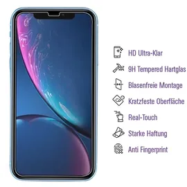 PROTECTORKING 2x UV-Liquid 9H Panzerglas für iPhone XR 3D KLAR echtes Tempered Panzerhartglas Schutzglas Displayschutz Panzerfolie Schutzfolie Screen Protector