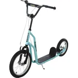 Homcom Kinderroller mit Handbremse blau