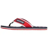 Tommy Hilfiger Patch Hilfiger Beach Sandal Rot (Primary Red), 46