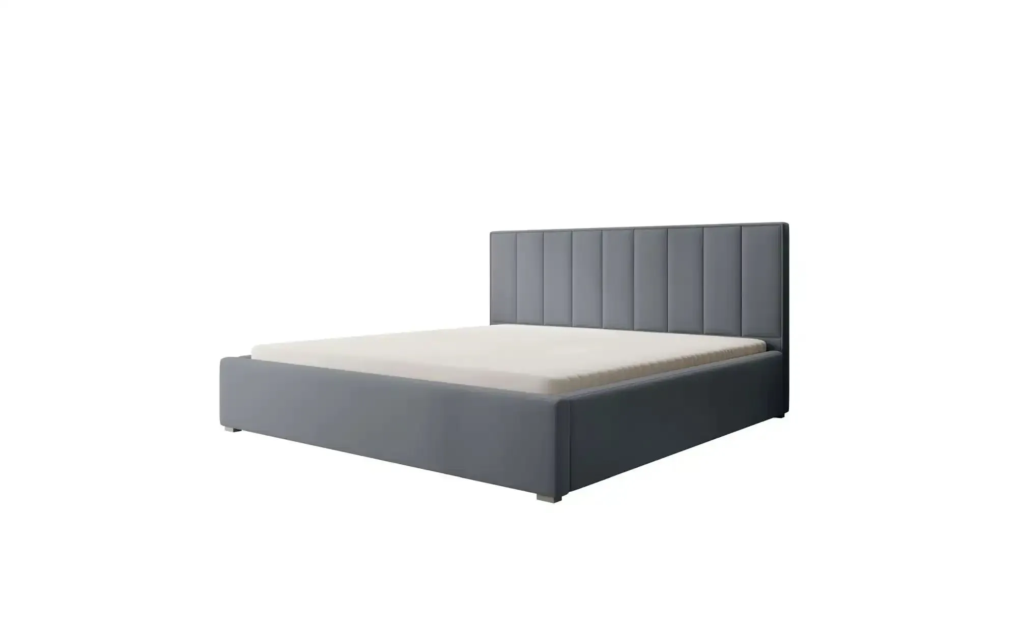 Selsey Polsterbett mit Lattenrost  ¦ grau ¦ Maße (cm): B: 200 H: 93