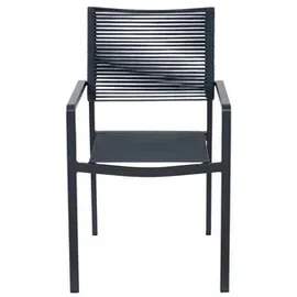 Siena Garden Leeds Stapelsessel 54 x 58 x 88 cm grau 2 St.