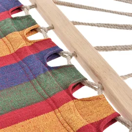 casa.pro Hängematte Mehrfarbig, Textil, 180x1x140 cm, Gartenmöbel, Hängematten