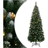 vidaXL Künstlicher Weihnachtsbaum Weiß 240 cm